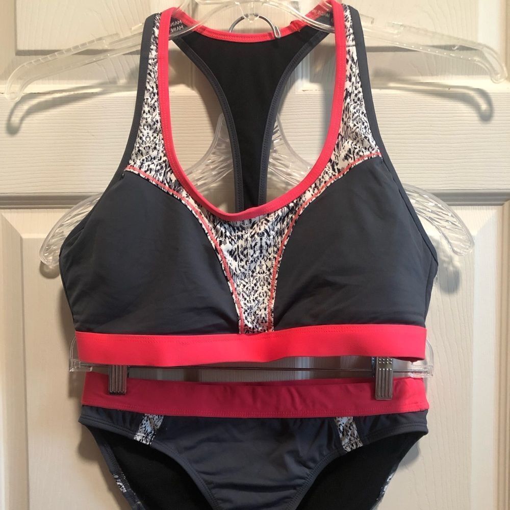 Athleta Torpedo Bikini Set in Asphalt M top with S bottoms